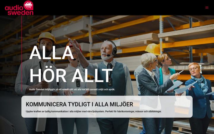 Screenshot of audiosweden.se