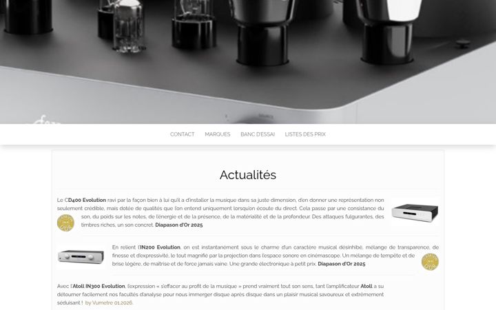 Screenshot of audiosynthese.ch