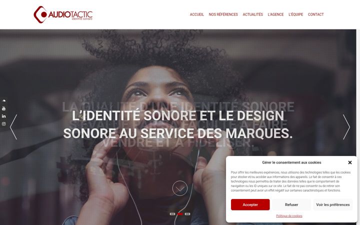 Screenshot of audiotactic.fr