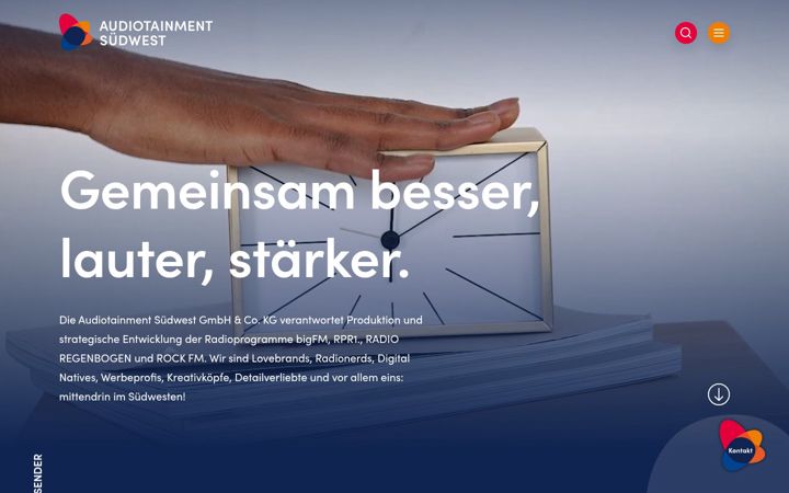Screenshot of audiotainment-suedwest.de