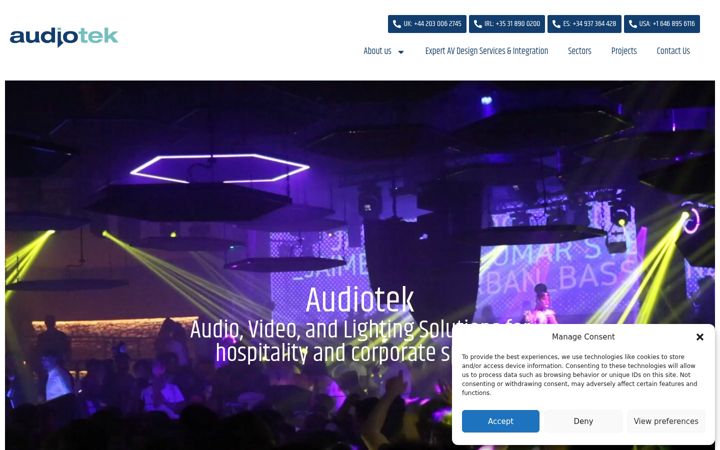Screenshot of audiotek.com