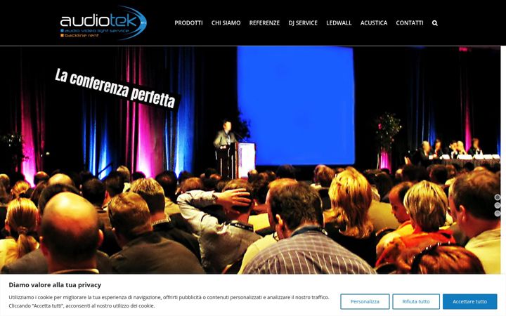 Skjámynd af audiotek.org