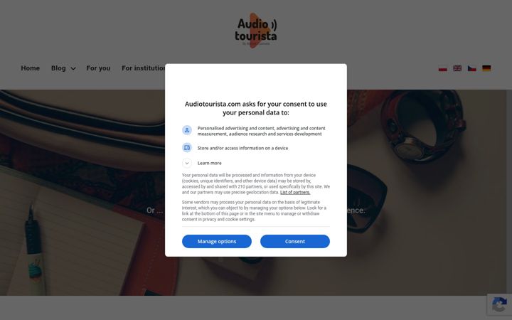 Ekrano kopija audiotourista.com