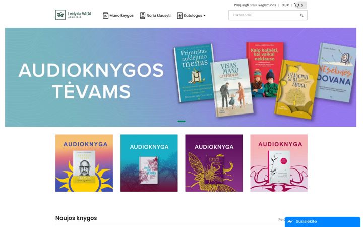 Screenshot of audiovaga.lt