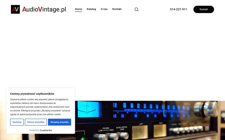 Captura de pantalla de audiovintage.pl
