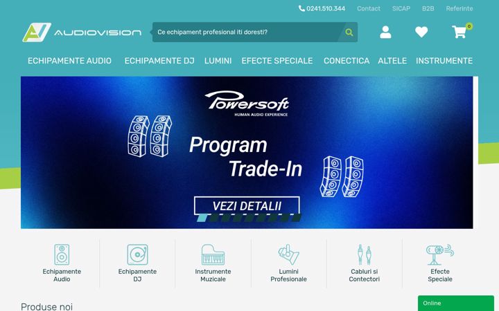 Screenshot of audiovision.ro