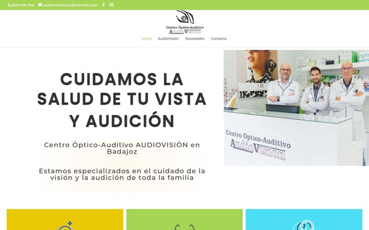 Screenshot of audiovisionbadajoz.com