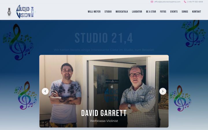 Screenshot of audiovisionpalma.com