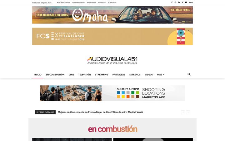 Captura de pantalla de audiovisual451.com