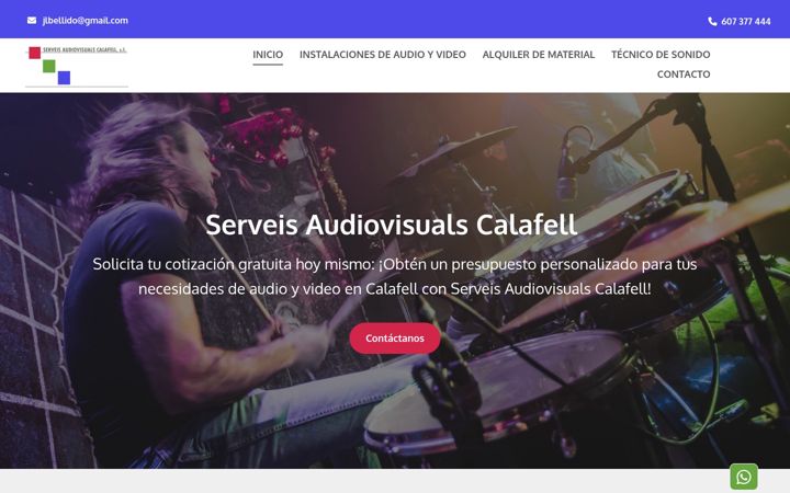 Screenshot of audiovisualescalafell.es