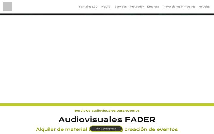 Captura de pantalla de audiovisualesfader.com