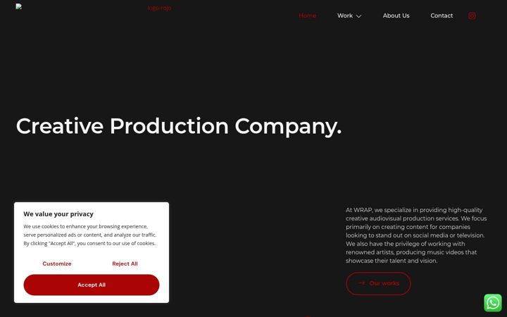 Screenshot of audiovisualesmadrid.com