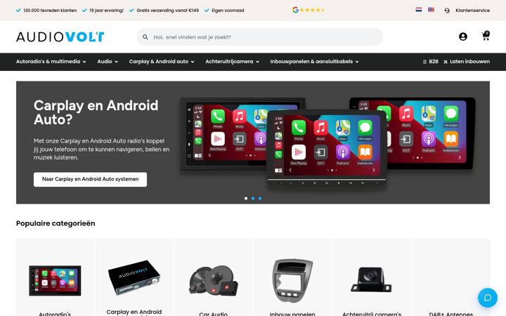 Screenshot of audiovolt.nl