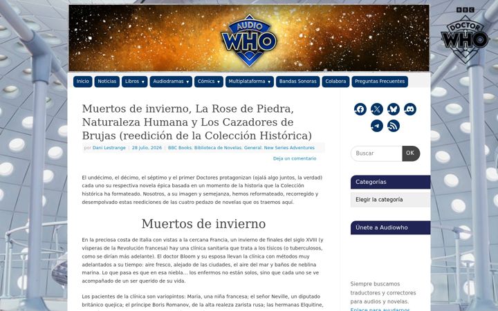 Screenshot of audiowho.com