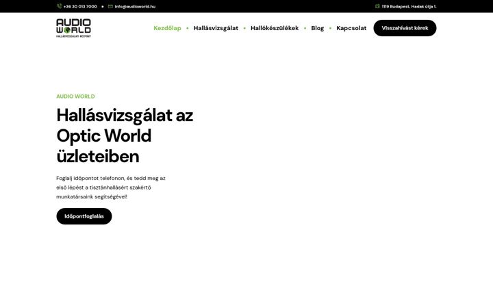 Screenshot of audioworld.hu