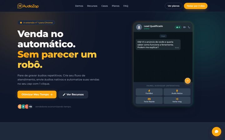 Screenshot of audiozap.app