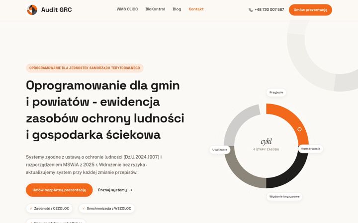 Screenshot of audit-grc.pl