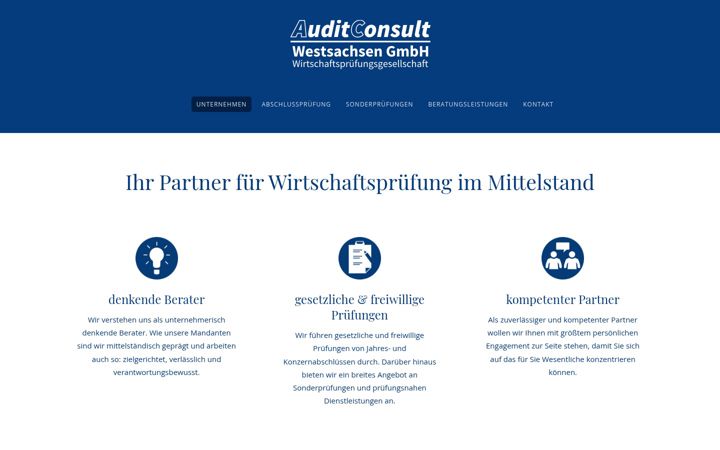 Screenshot of audit-westsachsen.de