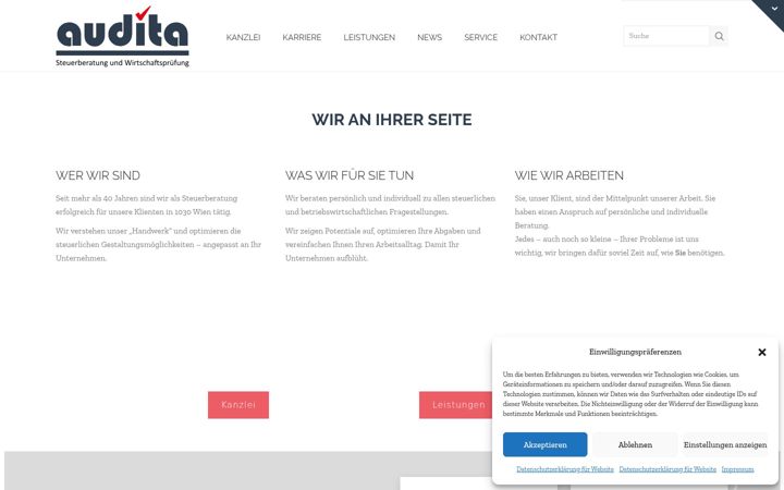 Screenshot of audita.at