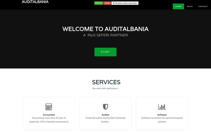 Screenshot of auditalbania.com