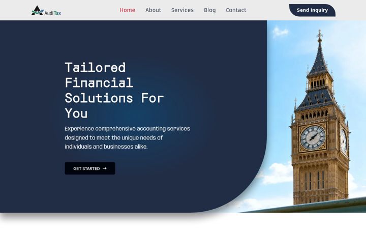 Screenshot of auditaxfinancial.com