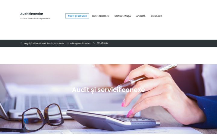 Screenshot of auditcert.ro
