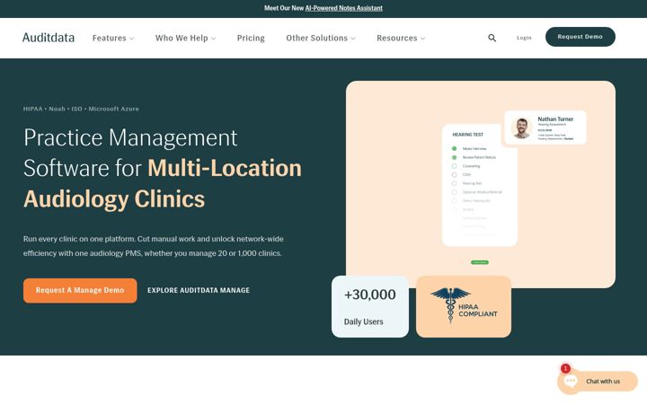 Screenshot of auditdata.com