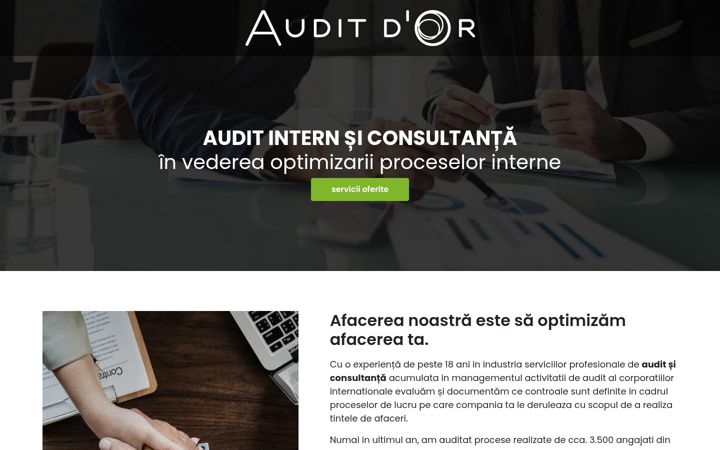 Screenshot of auditdor.ro