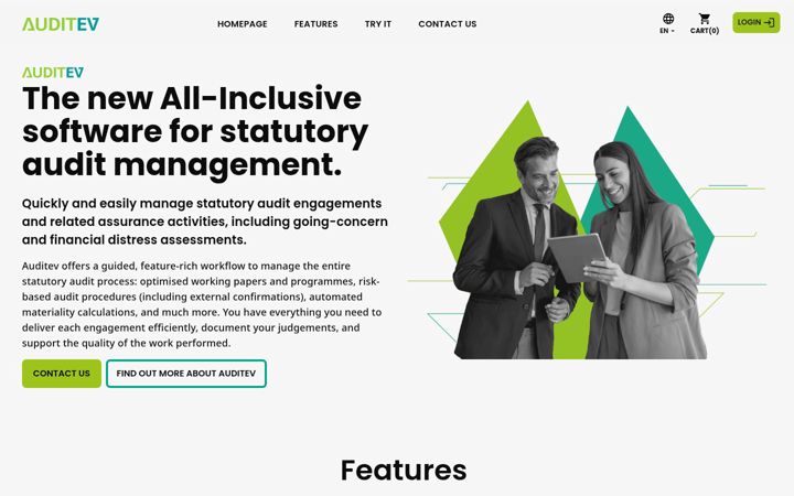 Screenshot of auditev.com