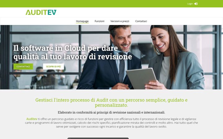 Screenshot of auditev.it