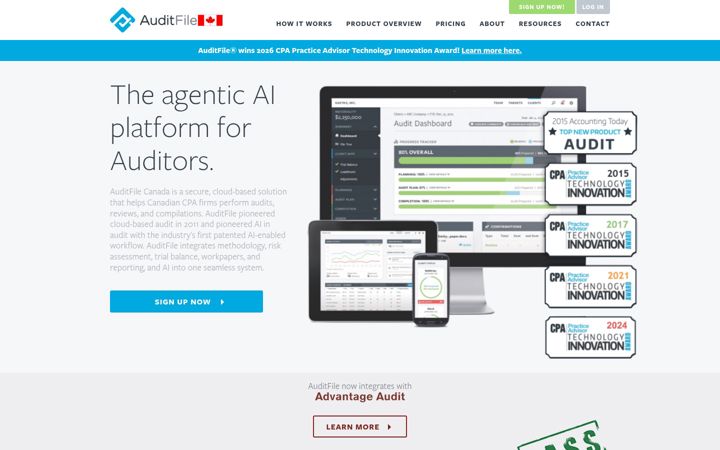 Screenshot of auditfile.ca