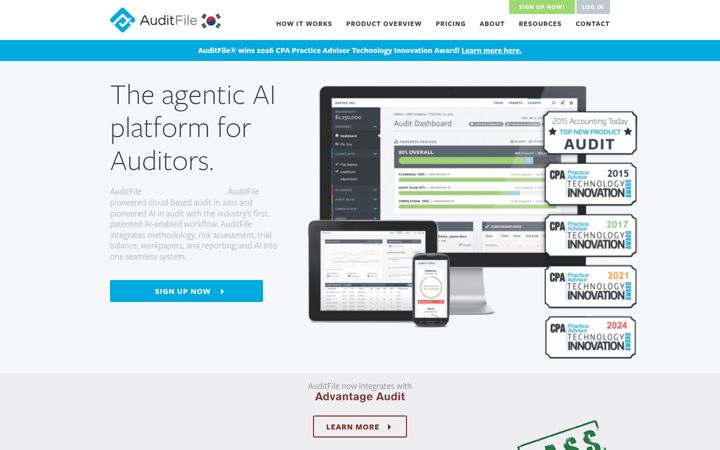 Screenshot of auditfile.co.kr
