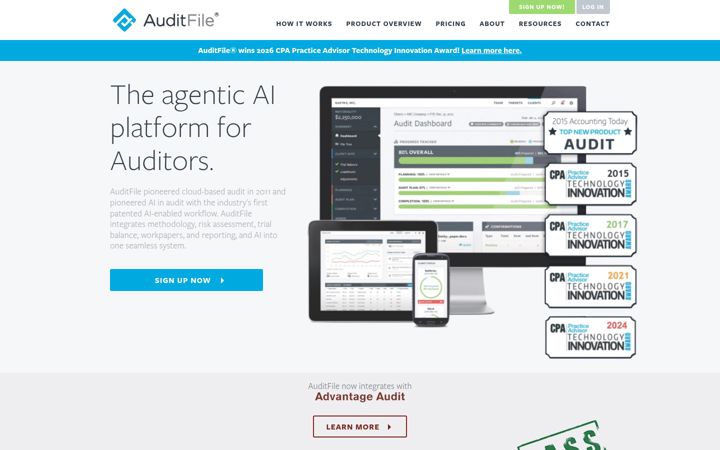 Screenshot of auditfile.com