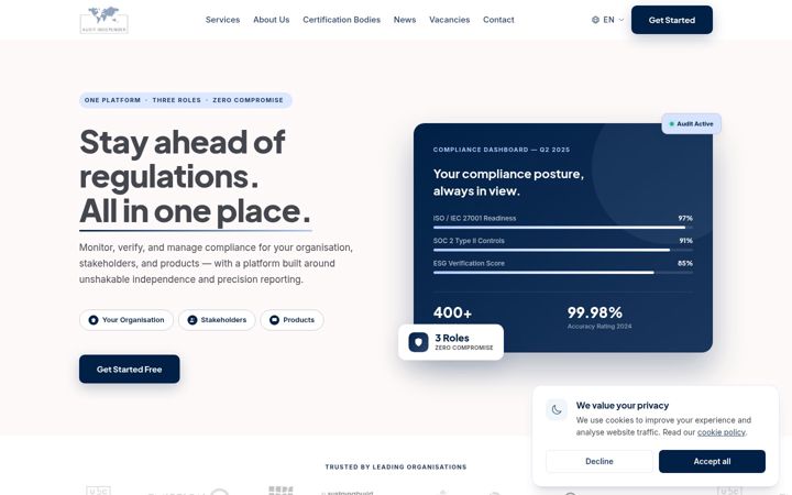 Screenshot of auditindepender.com