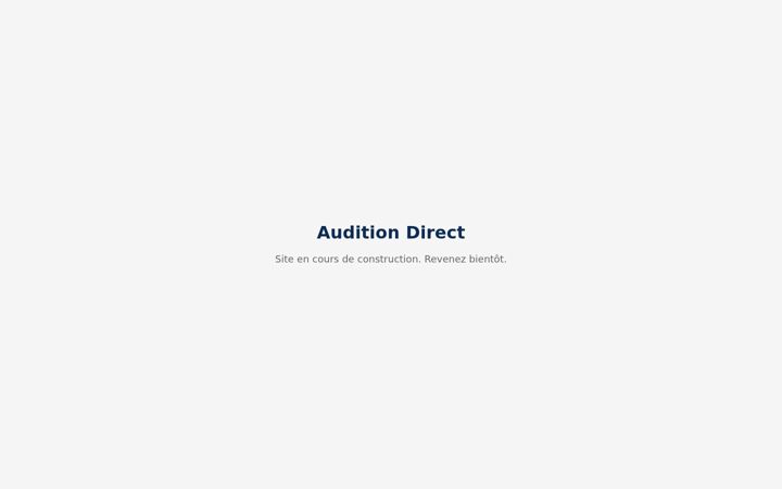 Screenshot of audition-direct.fr