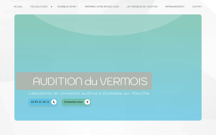 Screenshot of audition-du-vermois54.fr