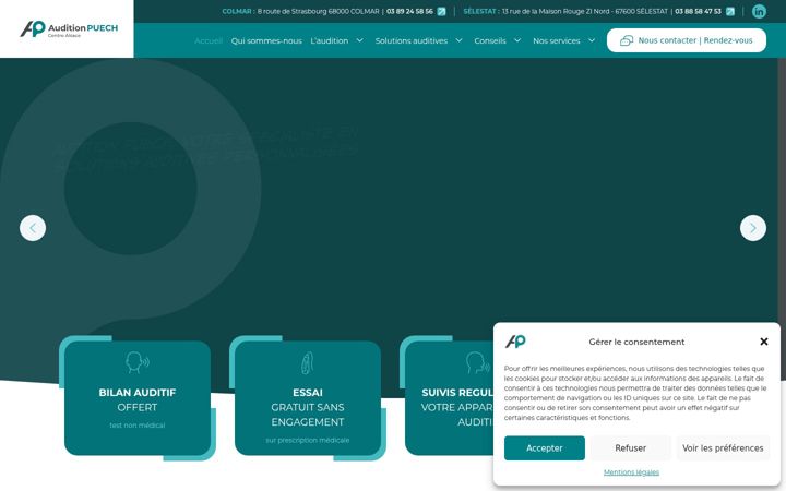 Screenshot του audition-puech.com