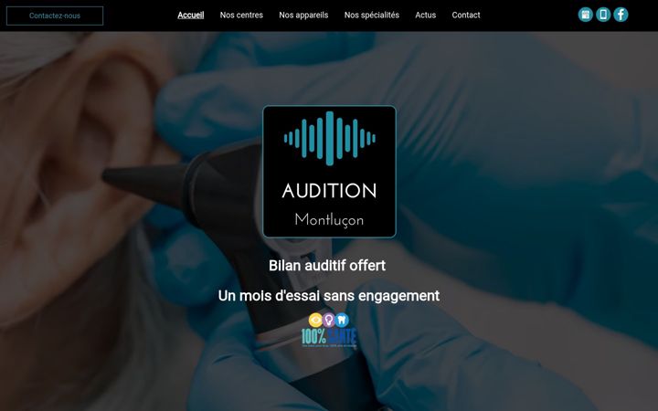 Screenshot του auditionmontlucon.fr