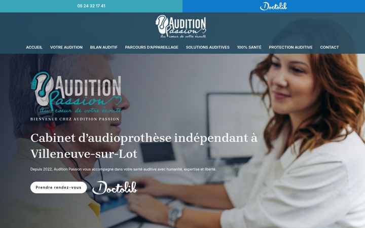 Screenshot του auditionpassion.fr