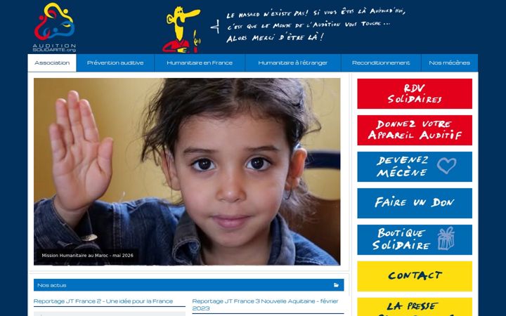 Screenshot of auditionsolidarite.org