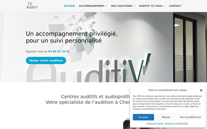 Screenshot of auditiv.fr