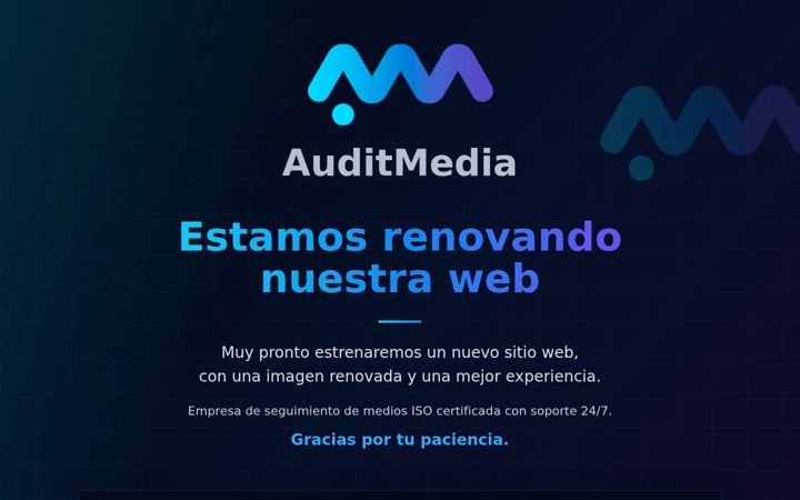 Screenshot of auditmedia.es