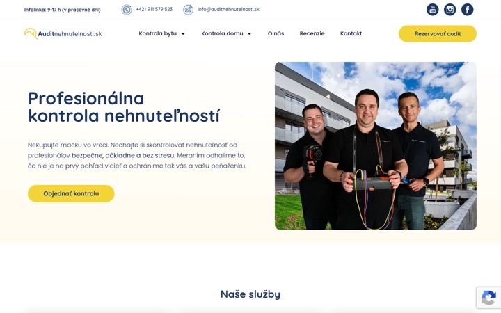 Snímek obrazovky auditnehnutelnosti.sk