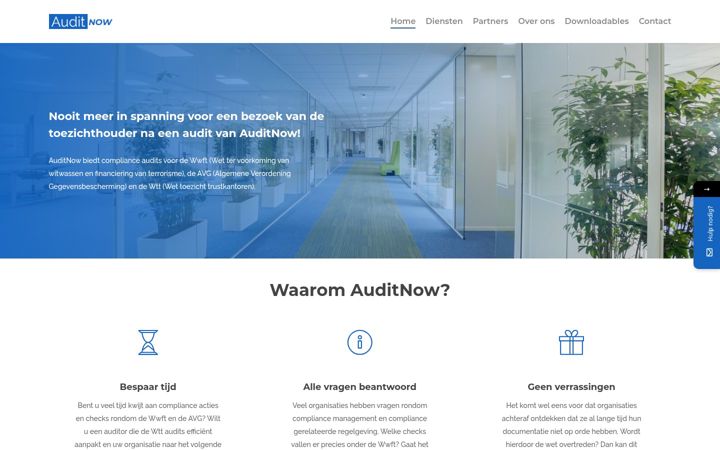 Screenshot of auditnow.eu