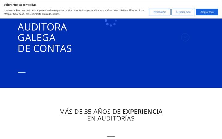 Screenshot of auditoragalega.es