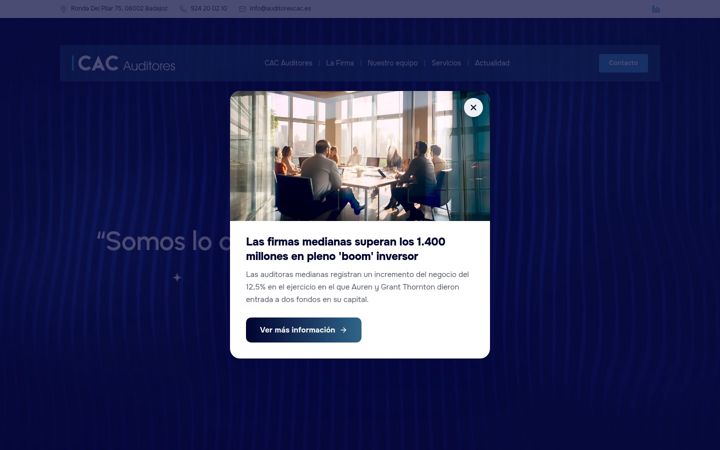 Screenshot of auditorescac.es