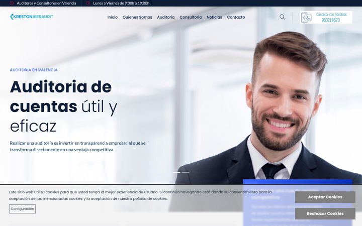 Screenshot of auditoresenvalencia.es
