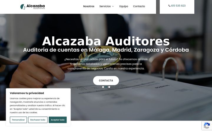Екранна снимка на auditoresmalaga.com