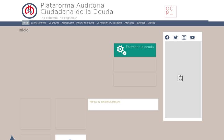 Screenshot of auditoriaciudadana.net