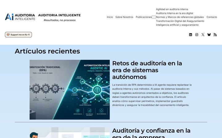 Екранна снимка на auditoriainteligente.com